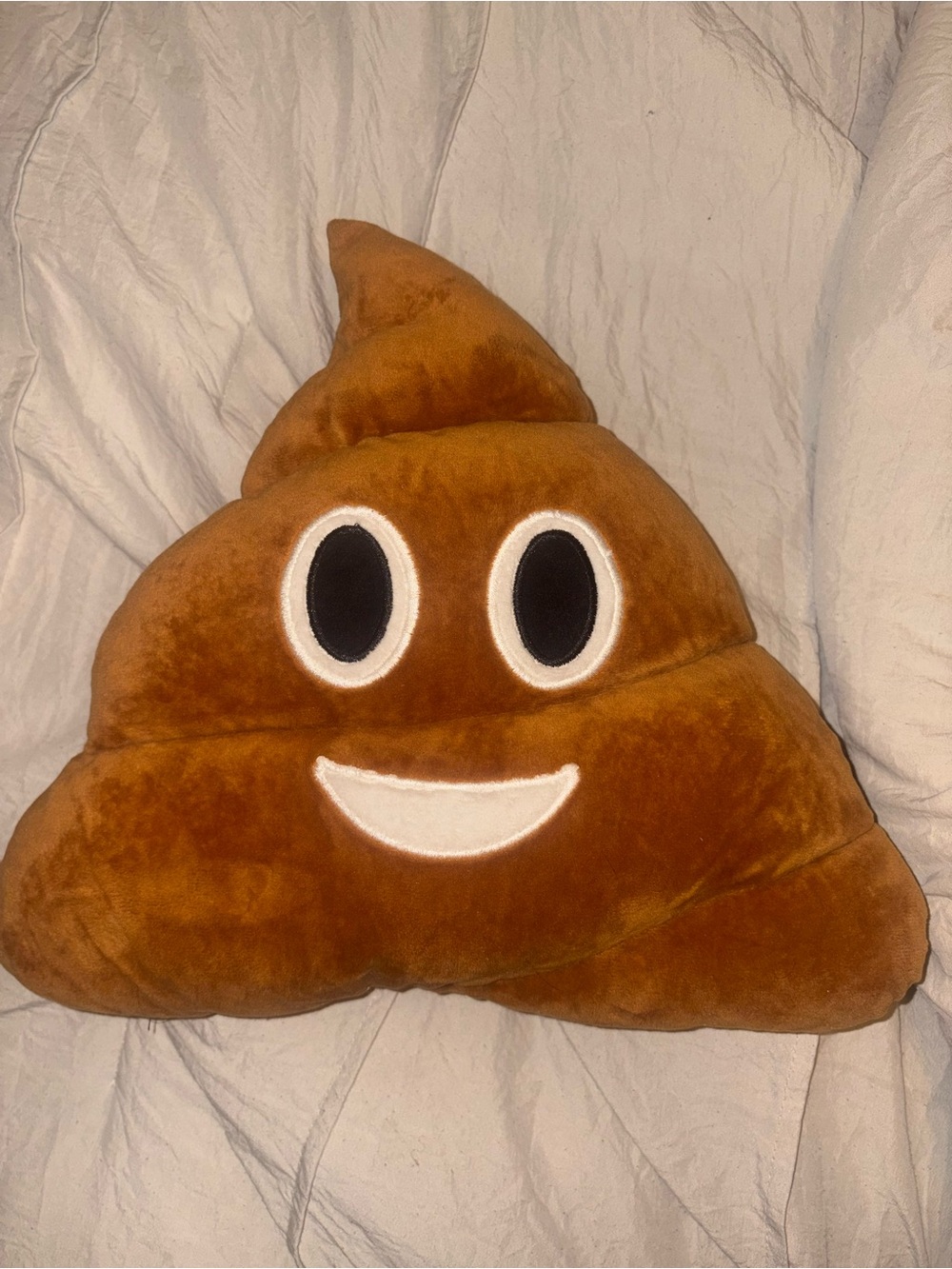 Plush Poop Emoji Pillow - Brown - Picture 2 of 2